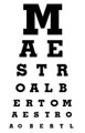 ottotipo per misurazione della vista